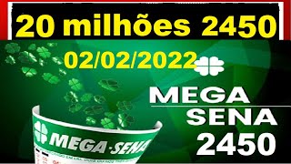 Dicas de ouro  Mega Sena 2450  2022   Sorteio Prêmio PALPITES [upl. by Thaddus642]