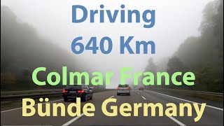 Driving 640 km from Colmar France to Bünde Germany x2 [upl. by Barnabe]