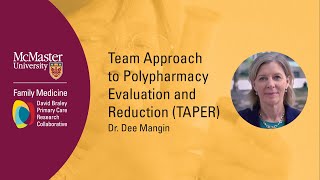 Team Approach to Polypharmacy Evaluation and Reduction  Dr Dee Mangin [upl. by Neelyad]