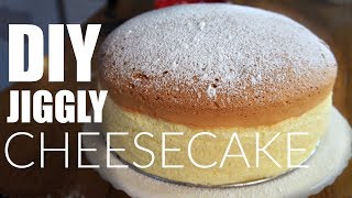 DIY JIGGLY Japanese Cotton CHEESECAKE Recipe  You Made What [upl. by Abba679]