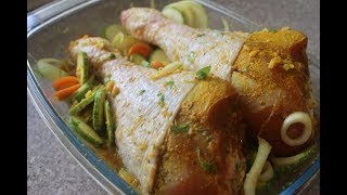 EASY BAKED TURKEY DRUMSTICKS IN OVEN  Tender turkey recipe [upl. by Yaf]