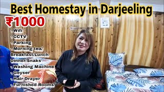 BEST Homestay in Darjeeling 🏞  Kanchenjunga View  Budget Homestay near Mall Road  Under ₹1000 😱 [upl. by Waylan104]