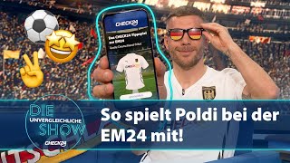 Gegen Podolski tippen und gewinnen [upl. by Aylatan]