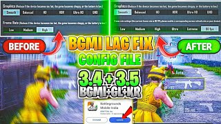 🔥90 FPSSUPER SMOOTH CONFIG BGMI 34 BGMI LAG FIX CONFIG 34  90 FPS LAG FIX CONFIG PUBG 34 [upl. by Allicsirp187]