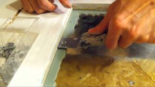 Sarco Dual Glaze Window Sash Putty Glazing Tutorial  And Party Rocking [upl. by Teferi]