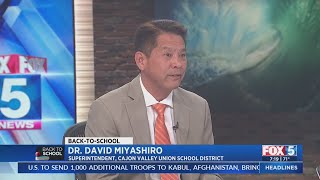 Superintendent Miyashiro On Cajon Valleys First Day Of School [upl. by Ertsevlis]