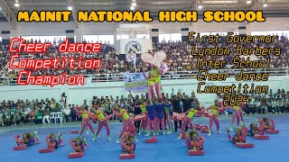 MAINIT NATIONAL HIGH SCHOOL CHEERDANCE COMPETITION CHAMPION [upl. by Lathrop43]