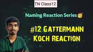 12 Gattermann Koch reactionNaming Reaction SeriesTN Class12Public Exam 2024 [upl. by Assilav]