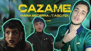 REACCIÓN Maria Becerra Tiago PZK  CAZAME Official Video [upl. by Armington]