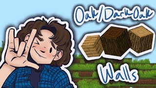 how to build the BEST Oak and Dark oak fences in minecraft 120 build tutorial [upl. by Ahsinar]