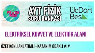 345 AYT FİZİK  Elektriksel Kuvvet ve Elektrik Alanı  Kazanım Odaklı 1 [upl. by Lundeen709]