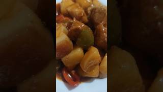 PORK MECHADO RECIPE cooking food viralvideos [upl. by Suinuj851]