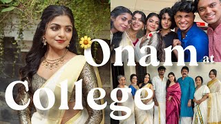 College Onam vlog🪷🌼  Hansika Krishna [upl. by Curson]