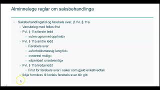 Innføring i forvaltningsrett for helse og sosialarbeidere  video 8 [upl. by Terti736]