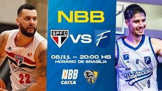 JOGO COMPLETO  SÃO PAULO X UNIFACISA  NBB CAIXA [upl. by Nade]