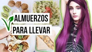 Almuerzos VEGANOS y FÁCILES para LLEVAR ♡ Regreso a clases 2017 [upl. by Kus445]