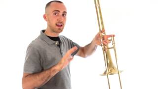 Trombone Lesson 1 Assembly Disassembly amp How to Hold [upl. by Yanrahs]