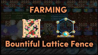 PROFIT Farming Bountiful Lattice Fence menggunakan TM Growtopia 2024 [upl. by Aillimac]