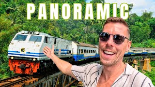 EPIC 75 PANORAMIC VIEW Train in Indonesia Yogyakarta to Bandung 🇮🇩 [upl. by Matti]