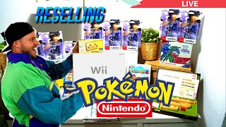 LIVE Reselling Flohmarkt  500 € Gewinn Trödelmarkt  Pokemon Nintendo Hustle Investment Gameboy [upl. by Aehtela]