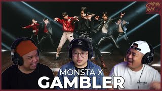 MONSTA X REACTION  GAMBLER MV [upl. by Favianus]