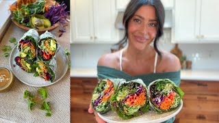 Giant Summer Rolls  Low Calorie  Plant Based [upl. by Bergmans360]