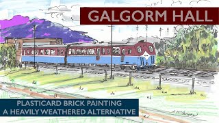 Building A OO Gauge Model Railway Plasticard Brick Painting  A Heavily Weathered Alternative [upl. by Laekim]