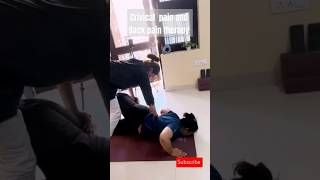 Cervical pain exercise cervicalpain ytshorts backpainrelief trending [upl. by Herwick]