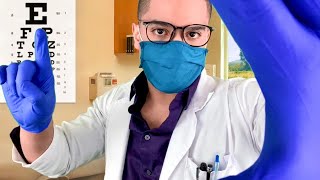 ASMR Cranial Nerve Exam Male Soft Spoken For Concussion Health Eye amp Ear Muscle Face Exam Roleplay [upl. by Jerrilyn]