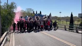 Los Borrachos Del Tablon Llegando al Banderazo previo al Superclasico vs Boca [upl. by Brink154]