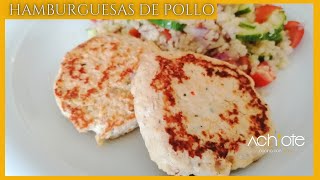 Prepara estas deliciosas HAMBURGUESAS DE POLLO y dale un cambio a la típica Pechuga a la Plancha [upl. by Euqirne447]