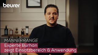 BarberExperte Burhan spricht über die Anwendung der Beurer Männerrange [upl. by Zetes]