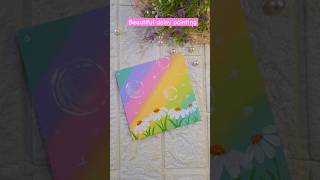 Beautiful daisy flower painting 🌼 shorts shortvideo painting acrylicpainting paintingtutorial [upl. by Ettennig126]