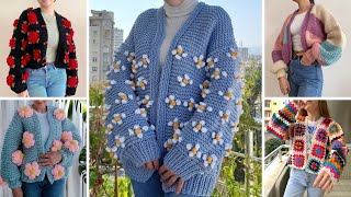 Gorgeous Crochet Cardigan Pattern  90 Sweaters Ideas For Women’s  Blushing Beauty [upl. by Aicilram]