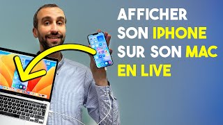 Partager lécran d’un iPhone sur un Mac [upl. by Yllom]