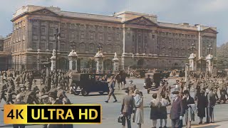 London England 1943 During WW2 4K 60FPS Remastered Colourised amp Upscaled [upl. by Quartas]