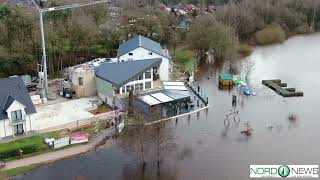 Hochwasser und Straßenschäden in Haselünne [upl. by Emmet]