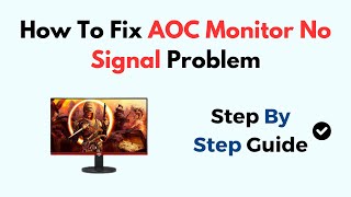 How To Fix AOC Monitor No Signal Problem [upl. by Auohs83]