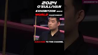 OSullivan BEST Exhibition Shots  2024 World Championship snooker snookermoments ronnieosullivan [upl. by Delmar325]