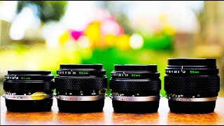 Olympus 50mm Lenses From f35 To f12  COMPLETE LINEUP [upl. by Ennayehc623]