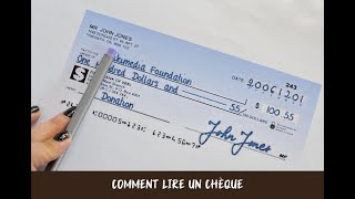 Comment lire un chèque [upl. by Sopher]