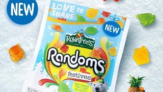 New Rowntrees Randoms Festives  Packet Opening amp Sweet Presentation [upl. by Leirej]