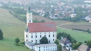 Wallfahrt Maria Brünnlein Wemding Basilica minor Dji Mavic 2 Zoom Germany Bavaria Drone Drohne [upl. by Lanctot376]