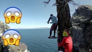 Insane Rope Swing Over Lake Tahoe [upl. by Yevreh]