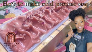 How to make cold process soap detailed video  For Us Soap Company [upl. by Llewkcor]