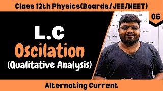 LC oscillations Class 12 Qualitative treatment only  Alternating Current Class 12th  06 [upl. by Ahtelahs]