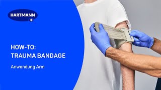 HOWTO TRAUMA BANDAGE  Anwendung Arm [upl. by Jovia]