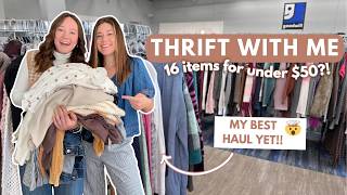 Thrifting on a 100 Budget  Thrift With Me  Thrift Haul Try On  Goodwill Thrift Haul [upl. by Melinda]