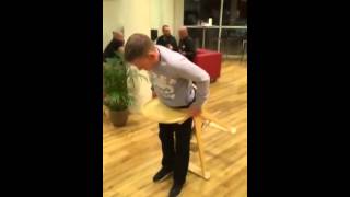 Man gets stuck in babies high chair [upl. by Richey]