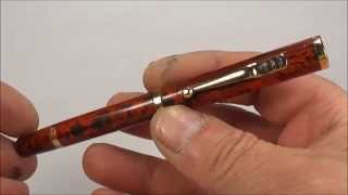 Swan Mabie Todd SF 230 Red Ripple Fountain Pen Review [upl. by Kristin175]